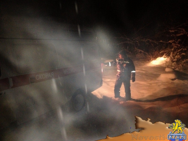 В Крыму машина «скорой помощи» застряла в снегу - «Новости Крыма»