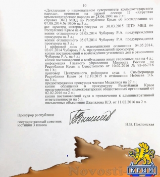 Документы, на основании которых власти РФ запрещают деятельность Меджлиса (ФОТО)  - «Новости Крыма»