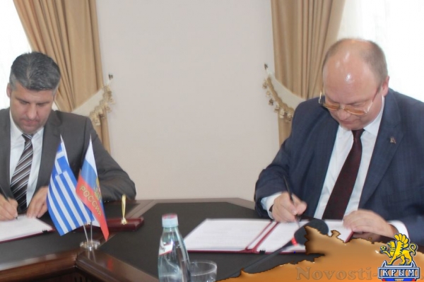 В администрации города Симферополя состоялась церемония подписания соглашения с делегацией Греческой Республики (ФОТО) - «Симферополь»
