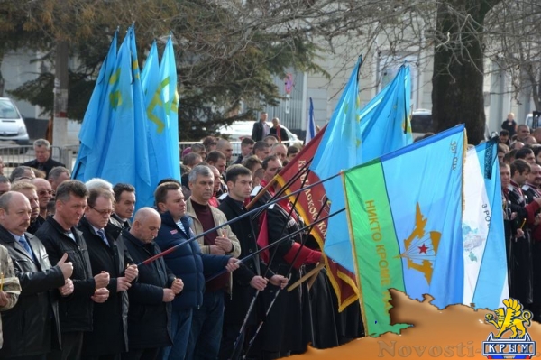 Митинг у Госсовета РК, посвященный событиям февраля 2014-го и началу возвращения Крыма в Россию - «Возвращение в Россию»