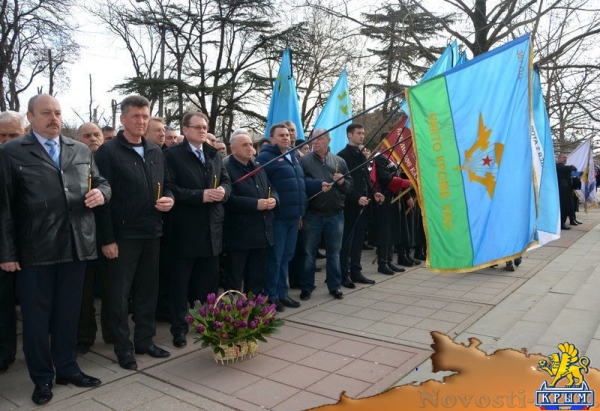 Митинг у Госсовета РК, посвященный событиям февраля 2014-го и началу возвращения Крыма в Россию - «Возвращение в Россию»