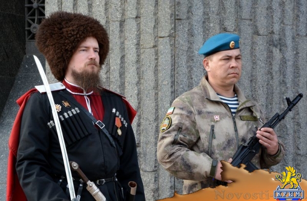 Митинг у Госсовета РК, посвященный событиям февраля 2014-го и началу возвращения Крыма в Россию - «Возвращение в Россию»