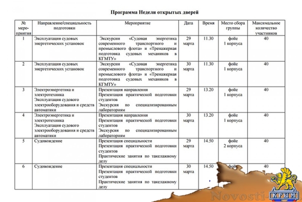 КГМТУ приглашает керчан вступить в свои ряды - «Керчь»