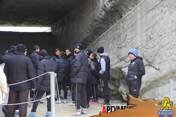 Футболисты ФК «Океан» спустились в каменоломни - «Керчь»