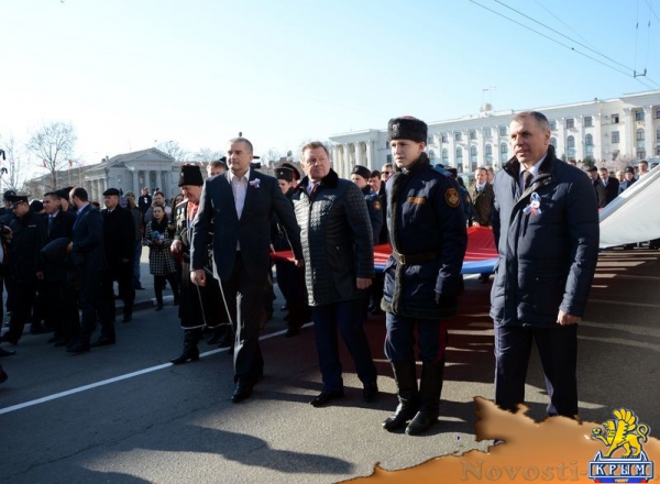 Торжественные мероприятия в рамках празднования годовщины общекрымского референдума в Симферополе - «Возвращение в Россию» Торжественные мероприятия в рамках празднования годовщины общекрымского референдума в Симферополе - «Возвращение в Россию»
