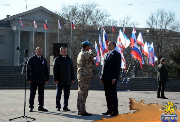 Торжественные мероприятия в рамках празднования годовщины общекрымского референдума в Симферополе - «Возвращение в Россию» Торжественные мероприятия в рамках празднования годовщины общекрымского референдума в Симферополе - «Возвращение в Россию»