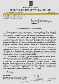 В Украине разыскивают 276 бывших крымских судей (ДОКУМЕНТ)