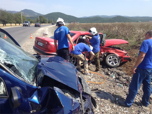 Информация о ДТП на трассе Симферополь-Керчь - «МЧС»