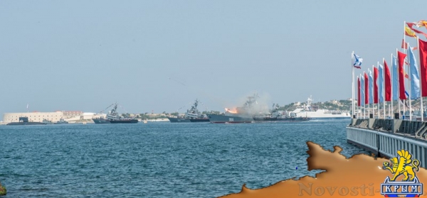 Севастополь отметил День флота парадом новых кораблей, авиашоу и танцами буксиров на воде (ФОТОРЕПОРТАЖ) - «Политика Крыма»