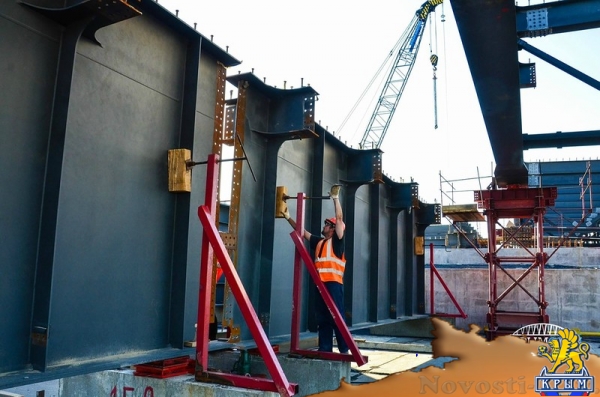 Строительство моста показали в 3D-панораме - «Керчь»