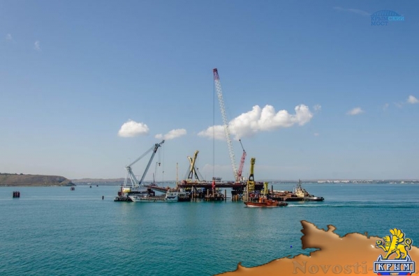 Строители приступили к сборке судоходных арок Крымского моста (ФОТО) - «Экономика Крыма»