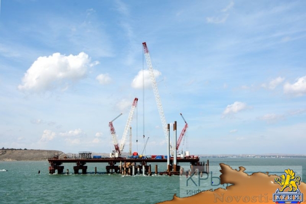 Крымский мост шагнул в море (ФОТО) - «Культура Крыма»