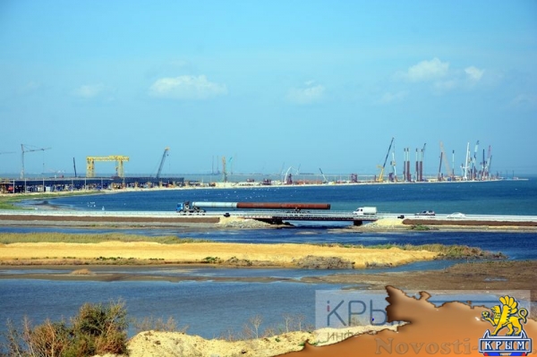 Крымский мост шагнул в море (ФОТО) - «Культура Крыма»