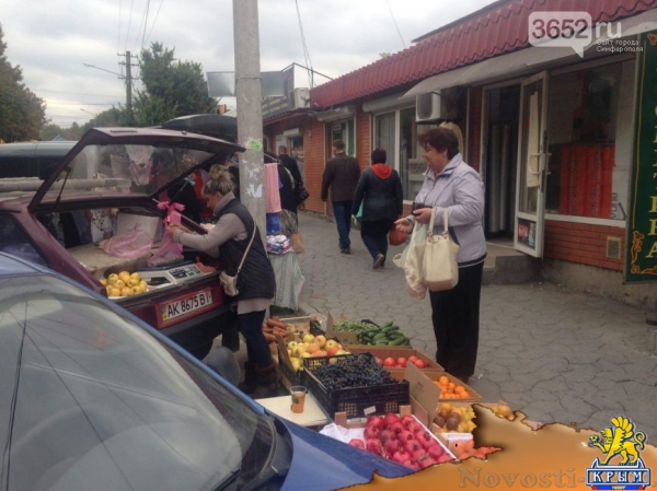 Стихийный рынок "под прикрытием" (ФОТОФАКТ) - «Симферополь»