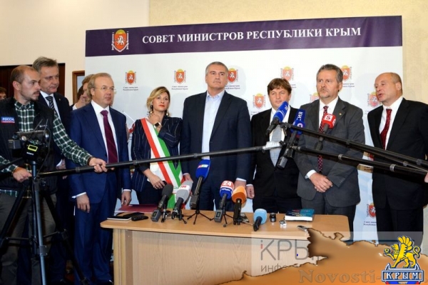 Республика Крым готова развивать отношения с властями и бизнесменами Италии как субъект России – Аксёнов (ДОПОЛНЕНО, ФОТО) - «Экономика Крыма»