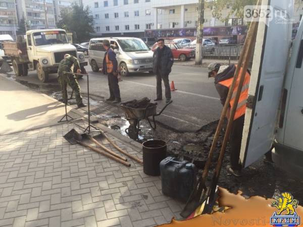 В Симферополе начали делать дорогу возле супермаркета "Ассорти" (ФОТОФАКТ) - «Симферополь» В Симферополе начали делать дорогу возле супермаркета "Ассорти" (ФОТОФАКТ) - «Симферополь»