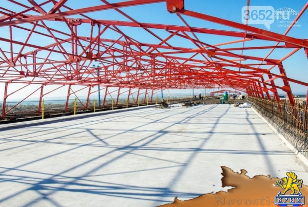 Строители Крымского моста сформировали первый участок плиты проезжей части (ФОТО) - «Симферополь»