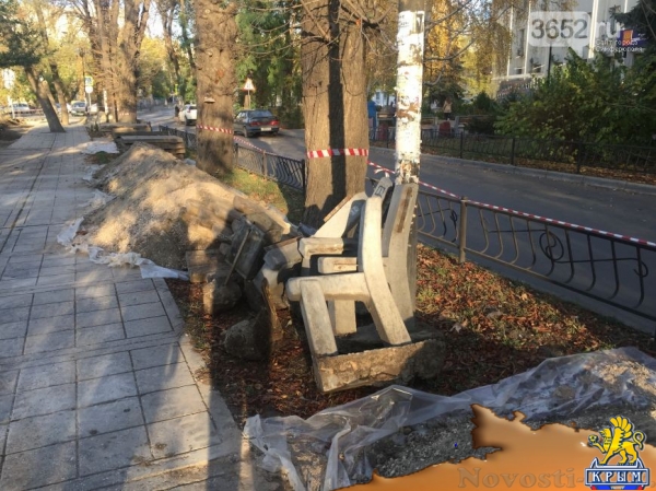 В Симферополе начали реконструировать бульвар Франко (ФОТОФАКТ) - «Симферополь» В Симферополе начали реконструировать бульвар Франко (ФОТОФАКТ) - «Симферополь»