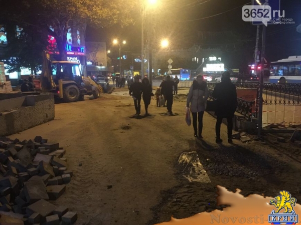 Центр Симферополя превратился в "дорогу с преградами" (ФОТОФАКТ) - «Симферополь» Центр Симферополя превратился в "дорогу с преградами" (ФОТОФАКТ) - «Симферополь»
