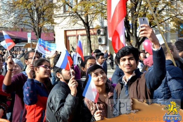 Мероприятия по случаю Дня народного единства в Симферополе - «70 лет Победы»