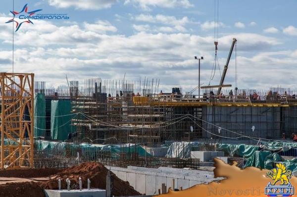 Строители нового аэровокзального комплекса в Симферополе приступили к возведению каркаса здания (ФОТО) - «Экономика Крыма»