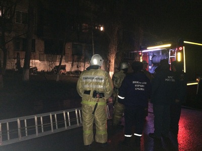 За прошедшую ночь крымские спасатели на пожаре спасли семнадцать человек - «МЧС»
