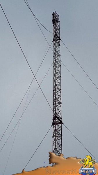 На границе с Крымом достроили 150-метровую вышку, которая будет вещать украинские каналы на полуостров (ФОТО) - «Симферополь»