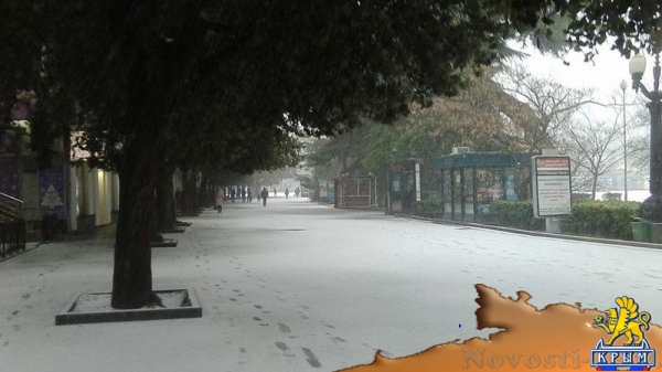 Ялту завалило снегом - «Общество»