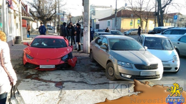 Lamborghini разбилась о Matiz в Симферополе (ФОТО) - «Спорт Крыма»