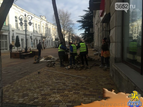 Плитка в центре Симферополя вновь «сползла» и местами рассыпалась (ФОТОФАКТ) - «Симферополь» Плитка в центре Симферополя вновь «сползла» и местами рассыпалась (ФОТОФАКТ) - «Симферополь»