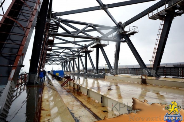 Строители продолжают подготовку к монтажу арок судоходных пролётов Крымского моста (ФОТОРЕПОРТАЖ) - «Политика Крыма»