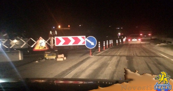 С вечера 9 марта участок трассы Симферополь-Севастополь перекрыт для транспорта (ФОТО) - «Симферополь»