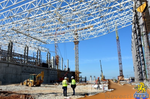 Строители завершили монтаж металлоконструкций главного фасада нового терминала аэропорта Симферополь (ФОТОРЕПОРТАЖ) - «Экономика Крыма»