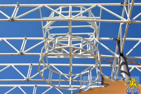 Строители завершили монтаж металлоконструкций главного фасада нового терминала аэропорта Симферополь (ФОТОРЕПОРТАЖ) - «Экономика Крыма»