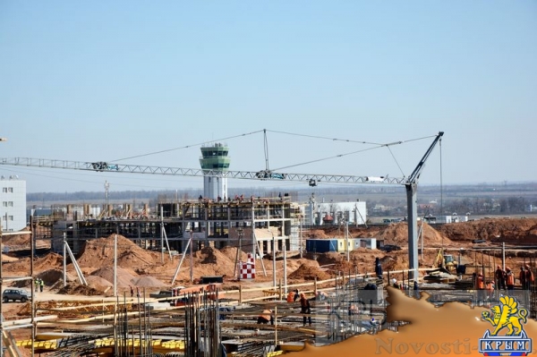 Строители завершили монтаж металлоконструкций главного фасада нового терминала аэропорта Симферополь (ФОТОРЕПОРТАЖ) - «Экономика Крыма»