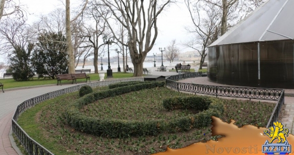 Севастопольцы обворовали клумбу на Приморском бульваре - «Новости Крыма»