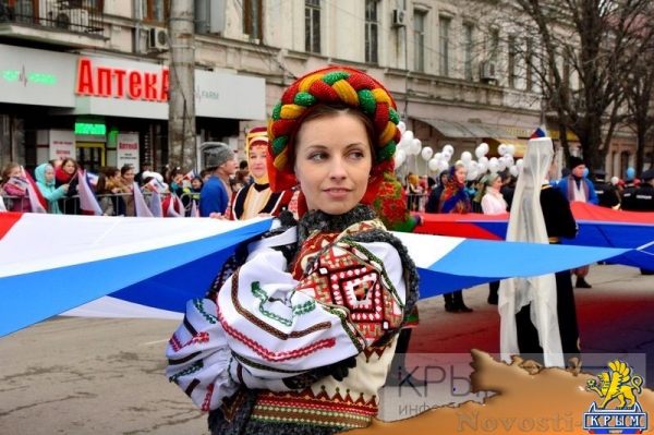 Симферополь отметил третью годовщину Крымской весны (ФОТО, ВИДЕО) - «Общество Крыма»