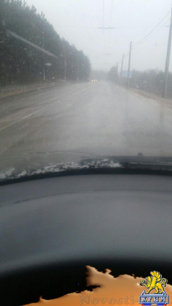 В крымских горах пошел снег (ФОТО) - «Симферополь»