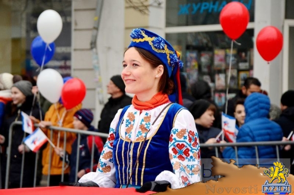 Симферополь отметил третью годовщину Крымской весны (ФОТО, ВИДЕО) - «70 лет Победы»
