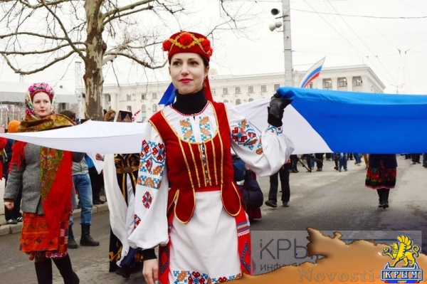 Симферополь отметил третью годовщину Крымской весны (ФОТО, ВИДЕО) - «70 лет Победы»