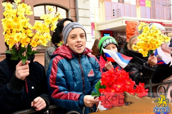 Симферополь отметил третью годовщину Крымской весны (ФОТО, ВИДЕО) - «70 лет Победы»