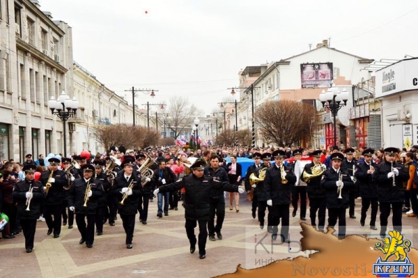 Симферополь отметил третью годовщину Крымской весны (ФОТО, ВИДЕО) - «70 лет Победы»