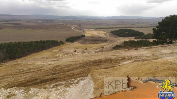 Строители приступили к масштабным земляным работам на участке объездной Симферополя Дубки – Левадки (ФОТО, ВИДЕО) - «Экономика Крыма»