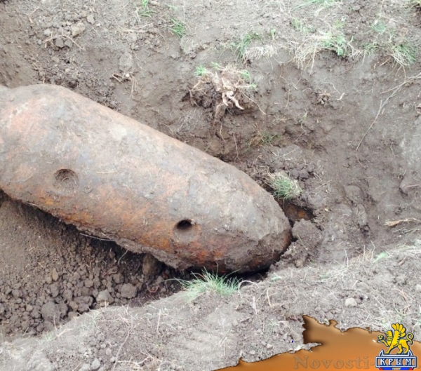 В Багерово местные жители нашли авиабомбу весом в четверть тонны - «Керчь»