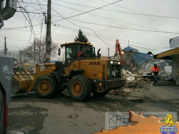 Предупреждения закончились: власти Симферополя начали снос микрорынка на Козлова (ФОТО, ВИДЕО) - «Политика Крыма»
