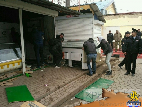Предупреждения закончились: власти Симферополя начали снос микрорынка на Козлова (ФОТО, ВИДЕО) - «Политика Крыма»