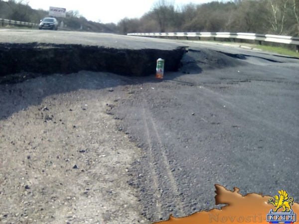Ограничение движения по трассе Симферополь-Севастополь продлили, рабочих на опасном участке не видно (ФОТО)  - «Происшествия» Ограничение движения по трассе Симферополь-Севастополь продлили, рабочих на опасном участке не видно (ФОТО)  - «Происшествия»
