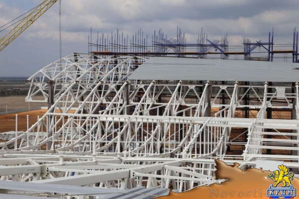 Корпус нового терминала аэропорта Симферополь собран наполовину (ФОТО) - «Симферополь»