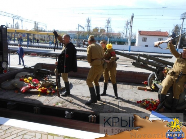 Симферопольцы торжественно встретили «Поезд Победы» (ФОТО) - «Общество Крыма»