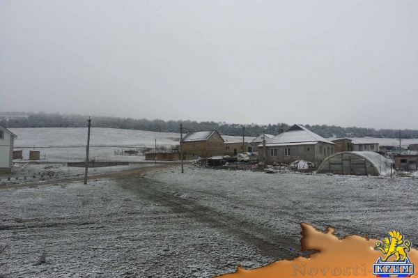 В Крыму неожиданно выпал снег - «Новости Крыма»